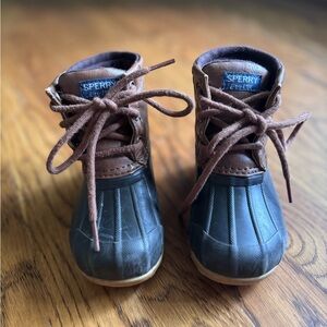 Sperry Kids' Brown and Black Duck Boots